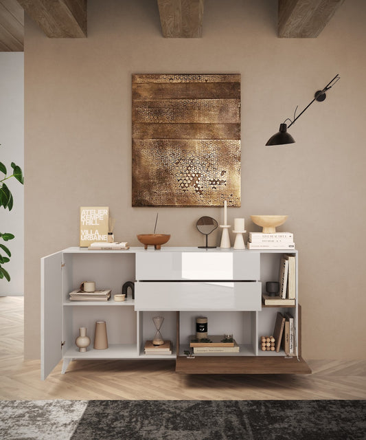 Kumode MONACO - White / Dark Oak
