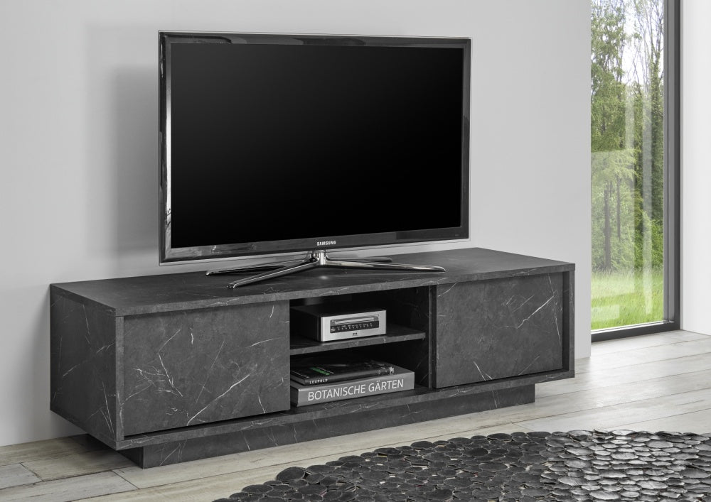 TV Galds CARRARA - Melns