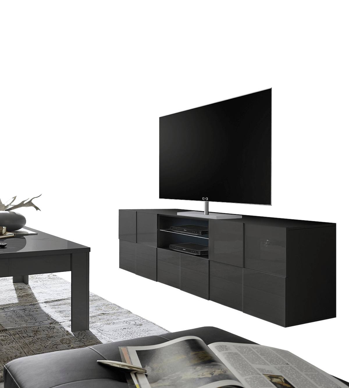 TV Galds DAMA TV II - Pelēka