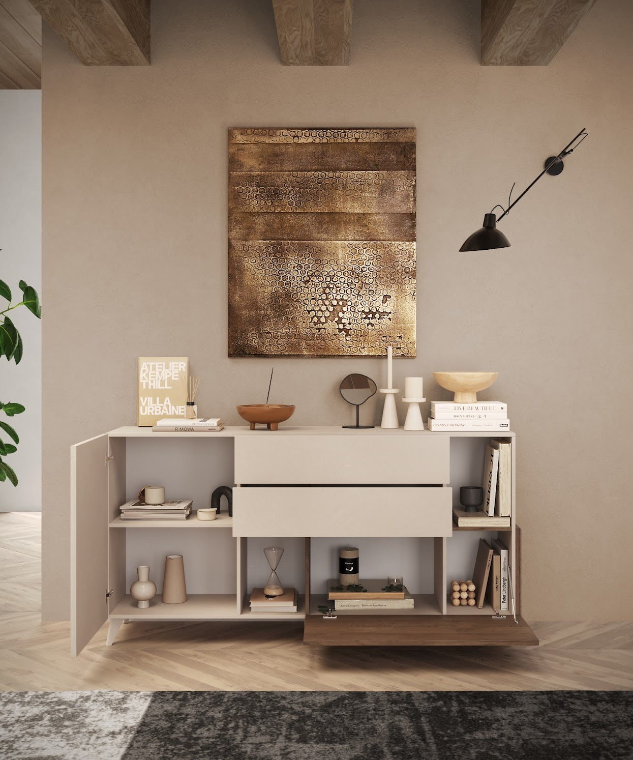 Kumode MONACO - Cashmere / Dark Oak