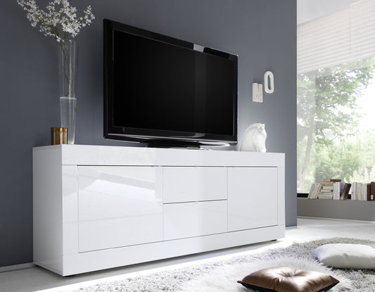 TV Galds/ zemā kumode BASIC - Balta