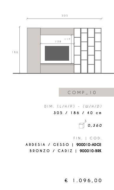 Viesistabas mēbeļu komplekts INFINITY 10-1